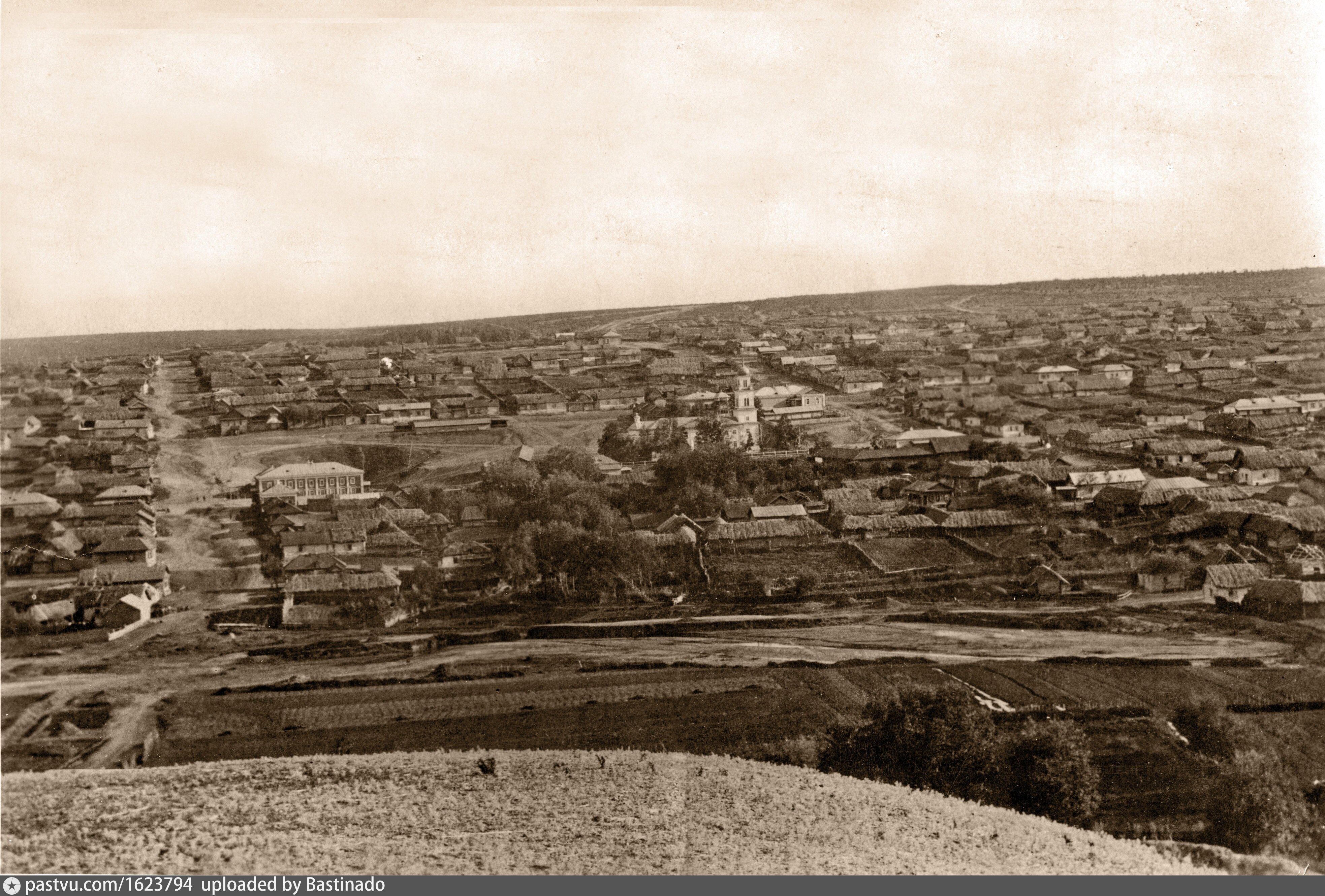 Вид на село Ягодная Поляна - Retro photos