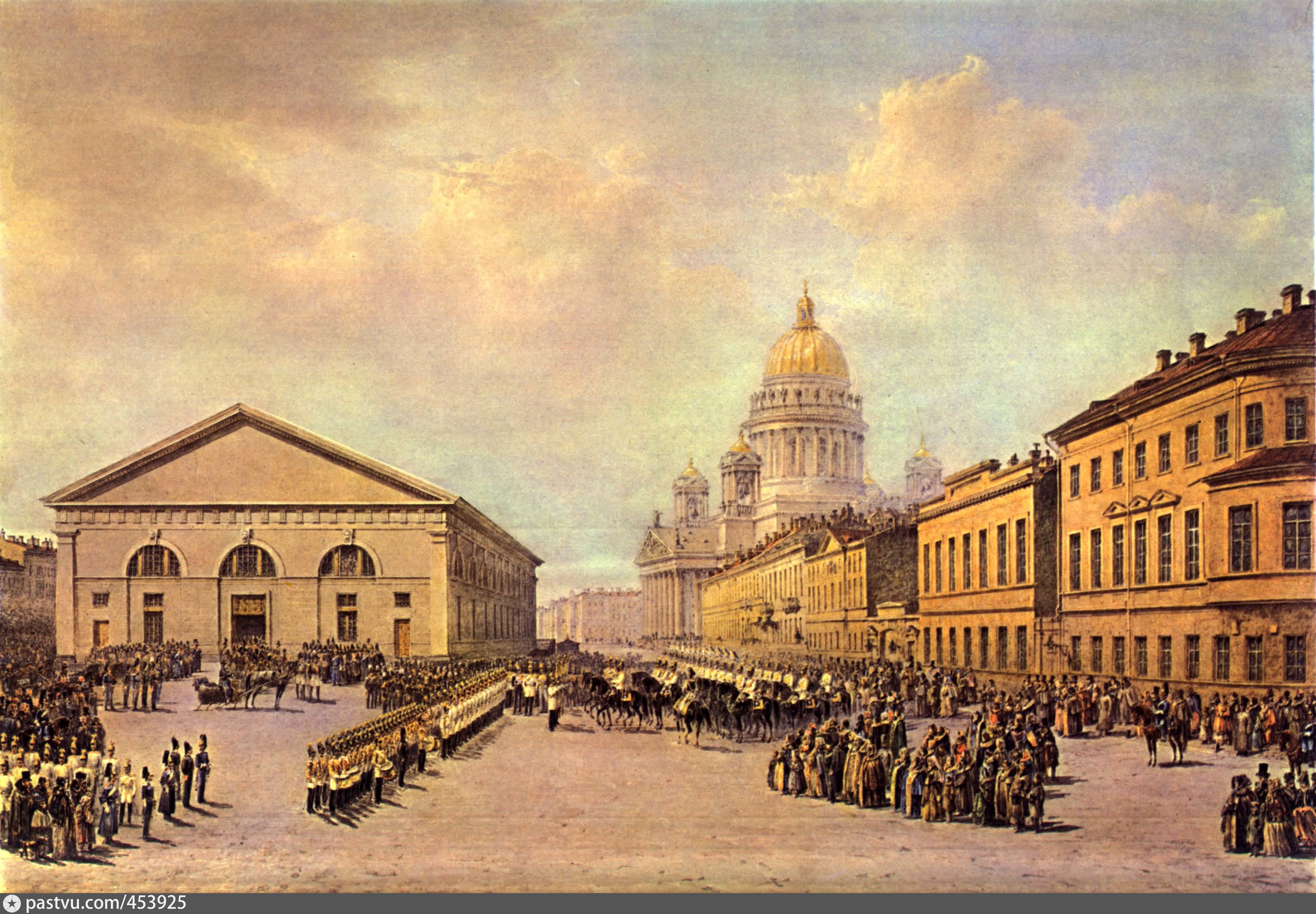 Конногвардейский манеж в Санкт-Петербурге 19 век
