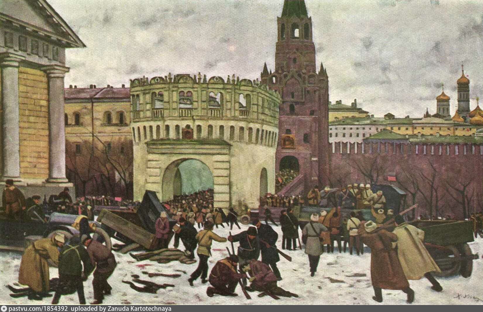 Юона парад на красной. Юон штурм Кремля в 1917 году. Юон художник Осада Московского Кремля в 1917 году. Юон Осада Московского Кремля.