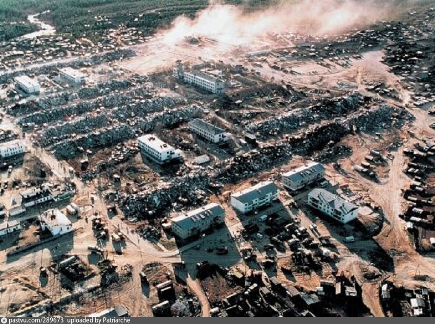 Нефтегорск землетрясение 1995 фото