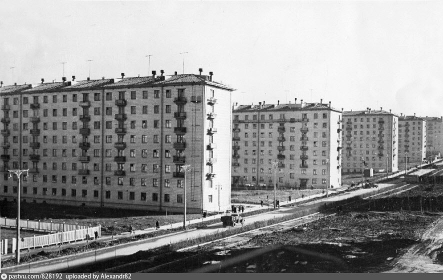 Юго запад ломоносовское. Кварталы Юго Запада Москвы 1960.