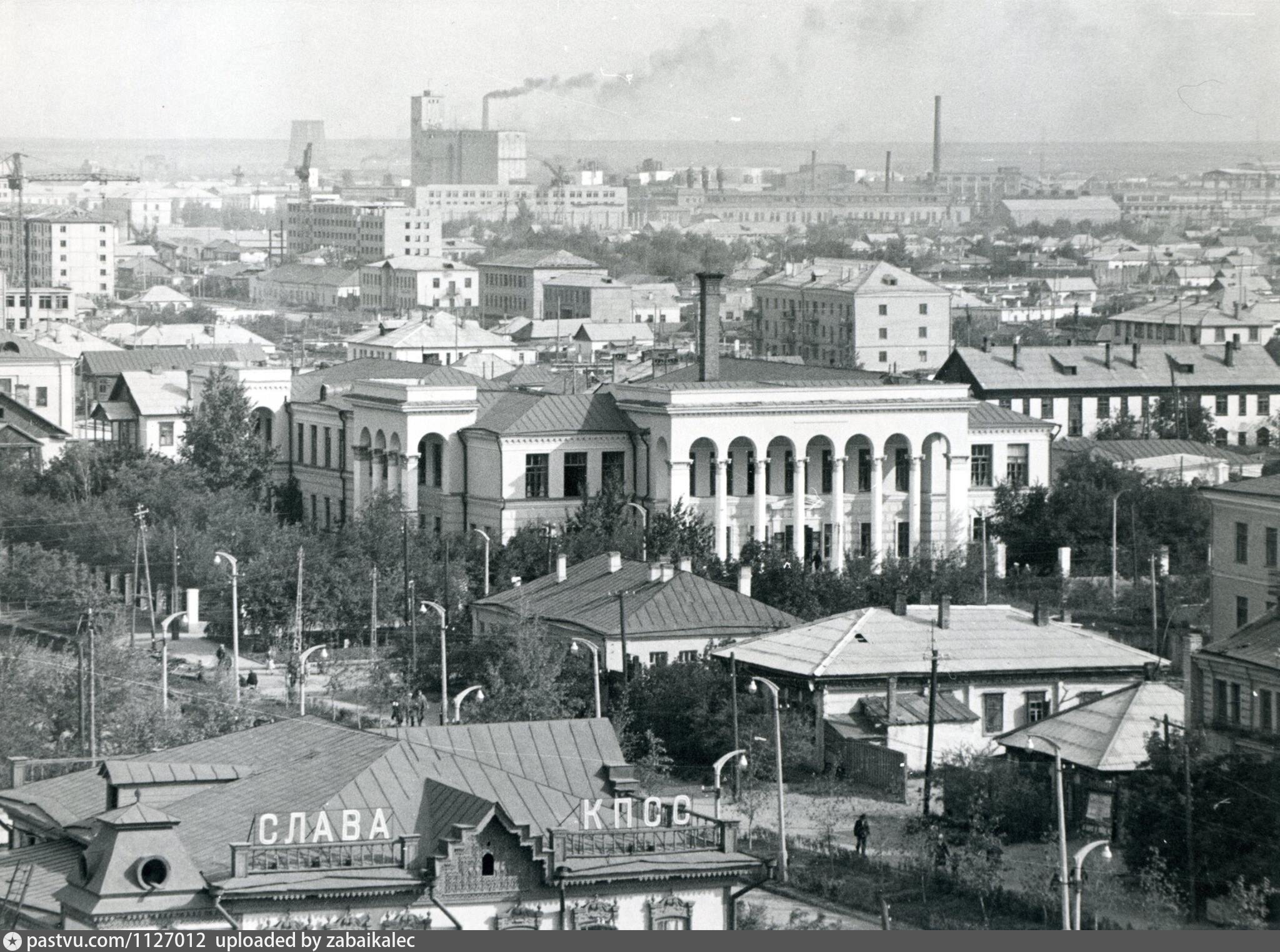 Целиноград. Вид на Первую городскую больницу - Retro photos