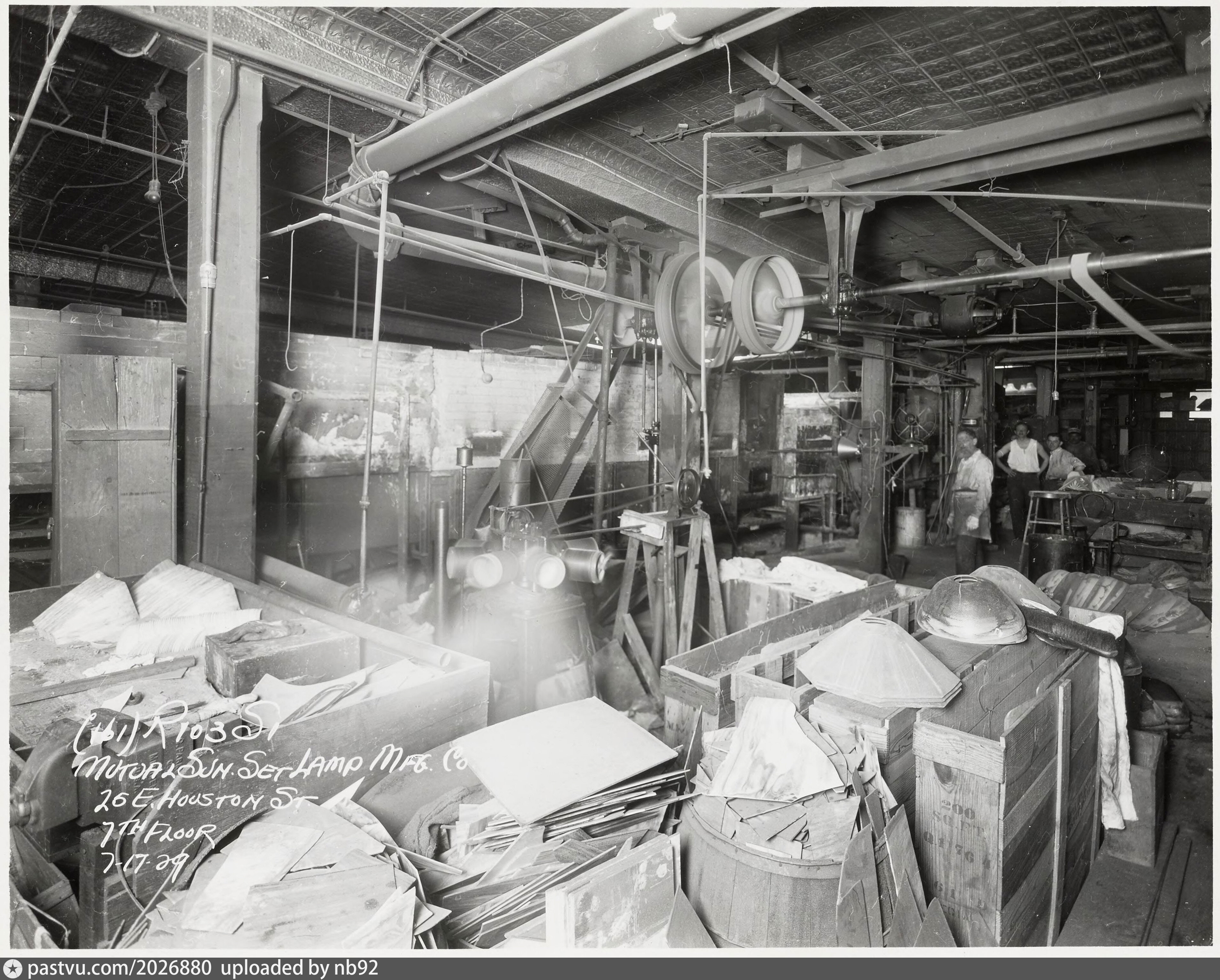 Mutual SunSet Lamp Mfg. Co., 25 East Houston Street, 7th floor