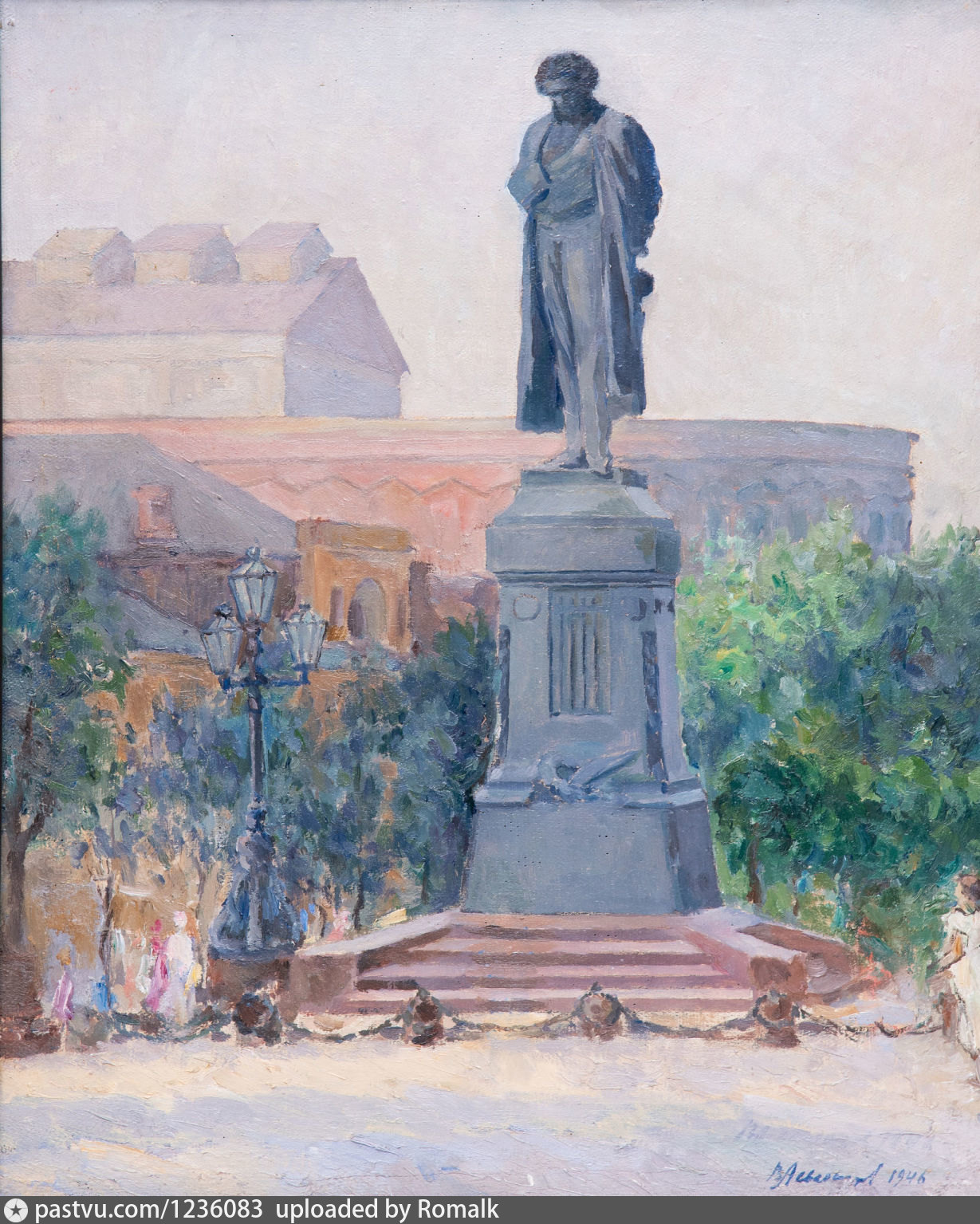Памятник Пушкина картина