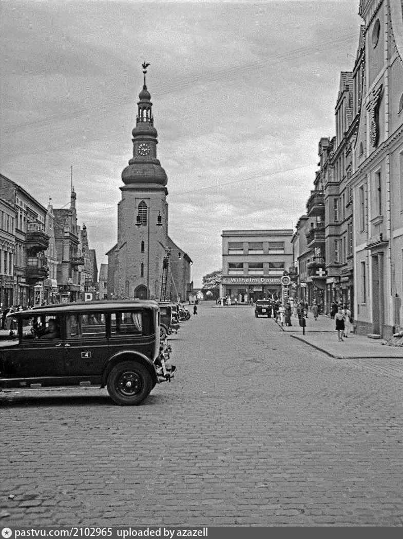 Insterburg Blick Auf Den Markt Und Die Kirche