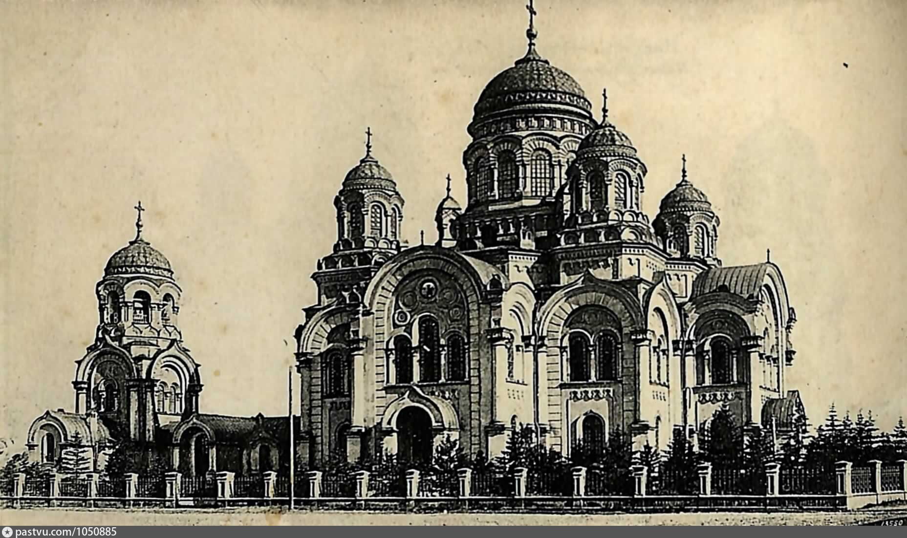 Казанский собор нарисовать