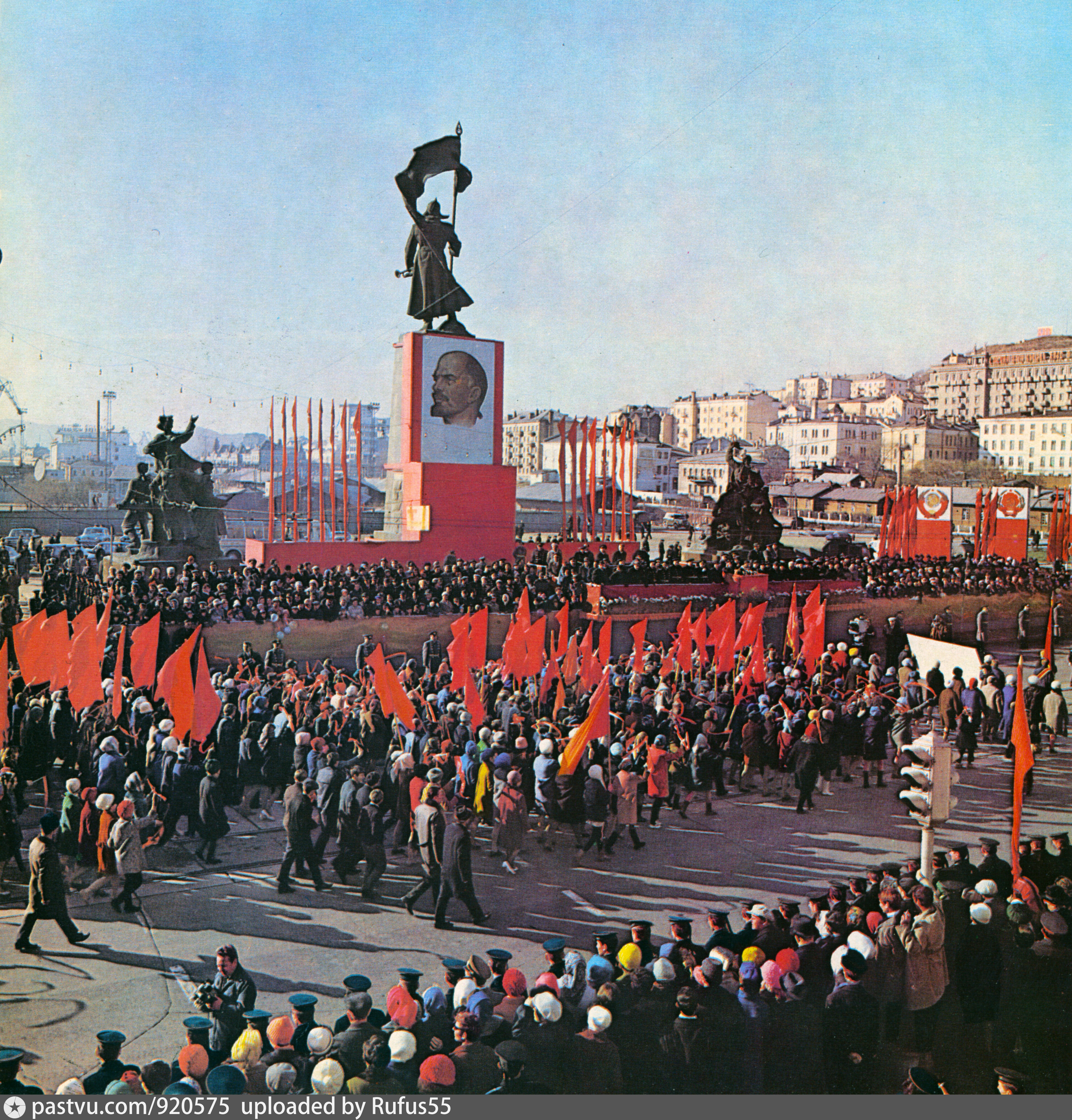 Площадь борцам за власть советов Владивосток в 1960