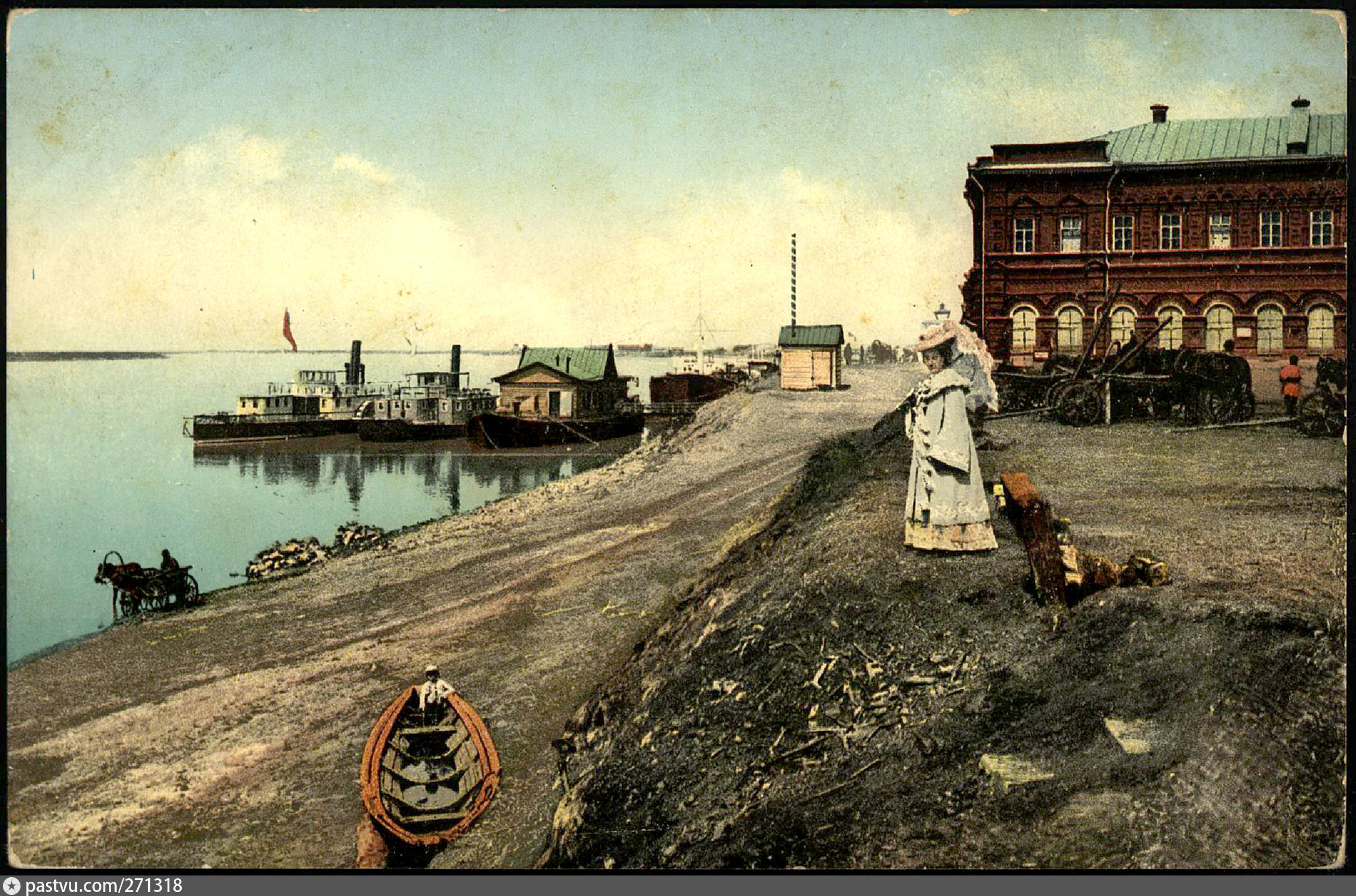 Набережная река Томь Томск 19 век