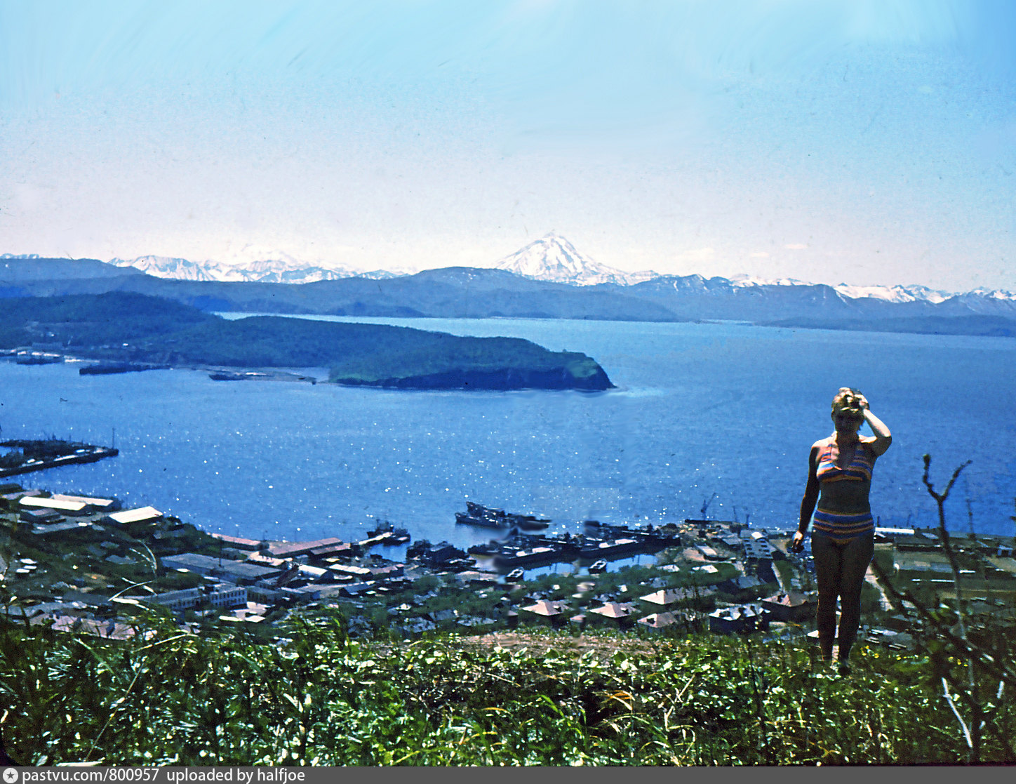 Bay Kamchatka. Футаж Петропавловска Камчатского бухта площадь.