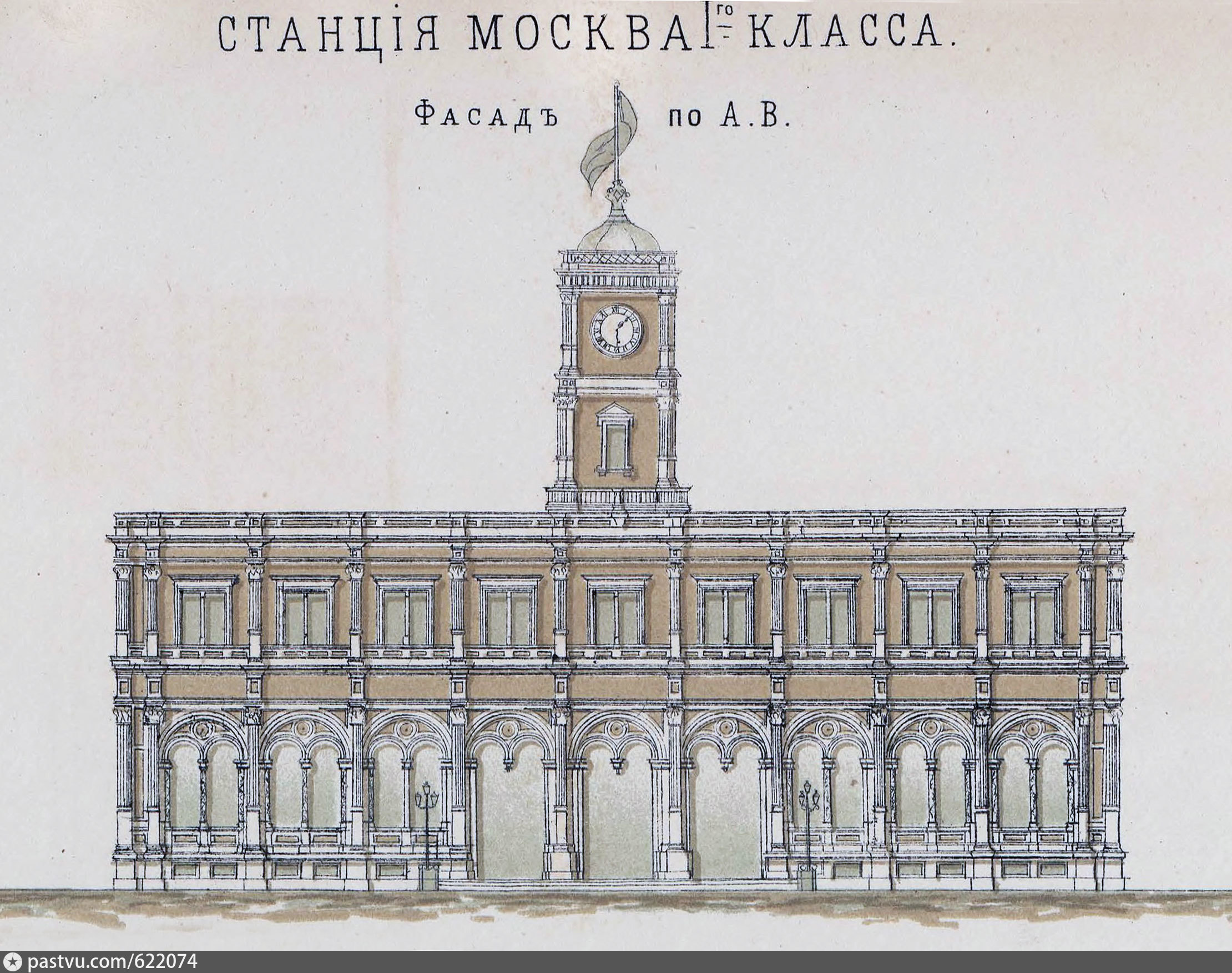 Николаевский вокзал в Москве 19 век