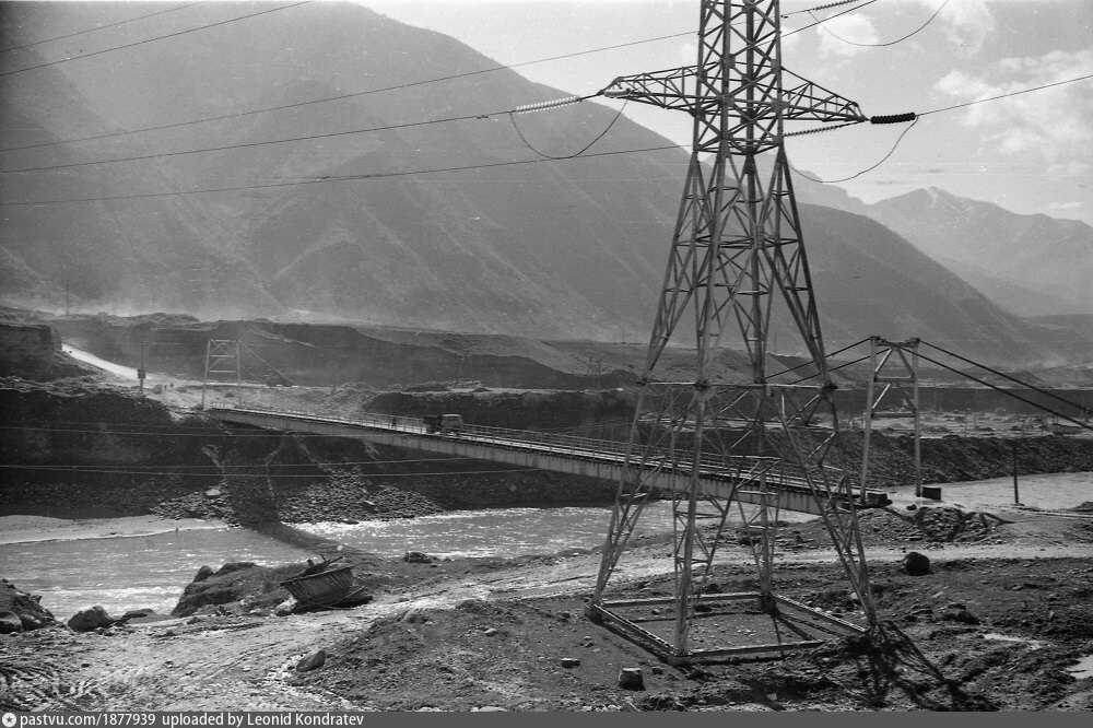 Нурекской ГЭС Фото Лев Шерстенников 1967