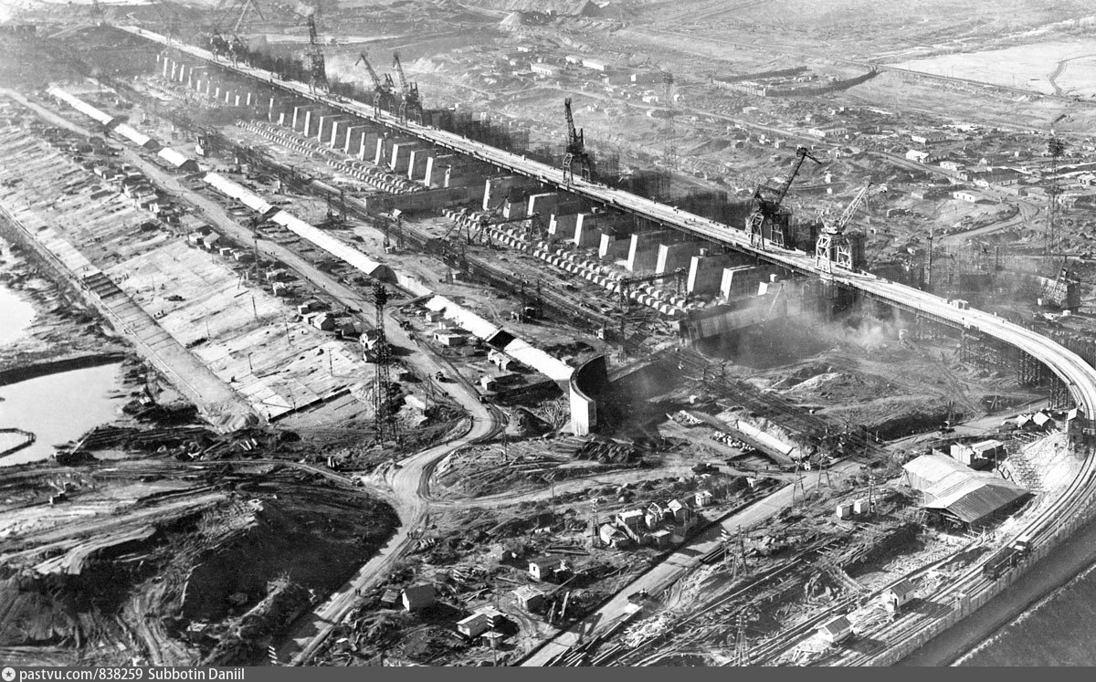 Крупные послевоенные стройки. Волжская ГЭС 1960. Стройка Волжской ГЭС. Волжская ГЭС СССР. Начало строительства Волжской ГЭС.