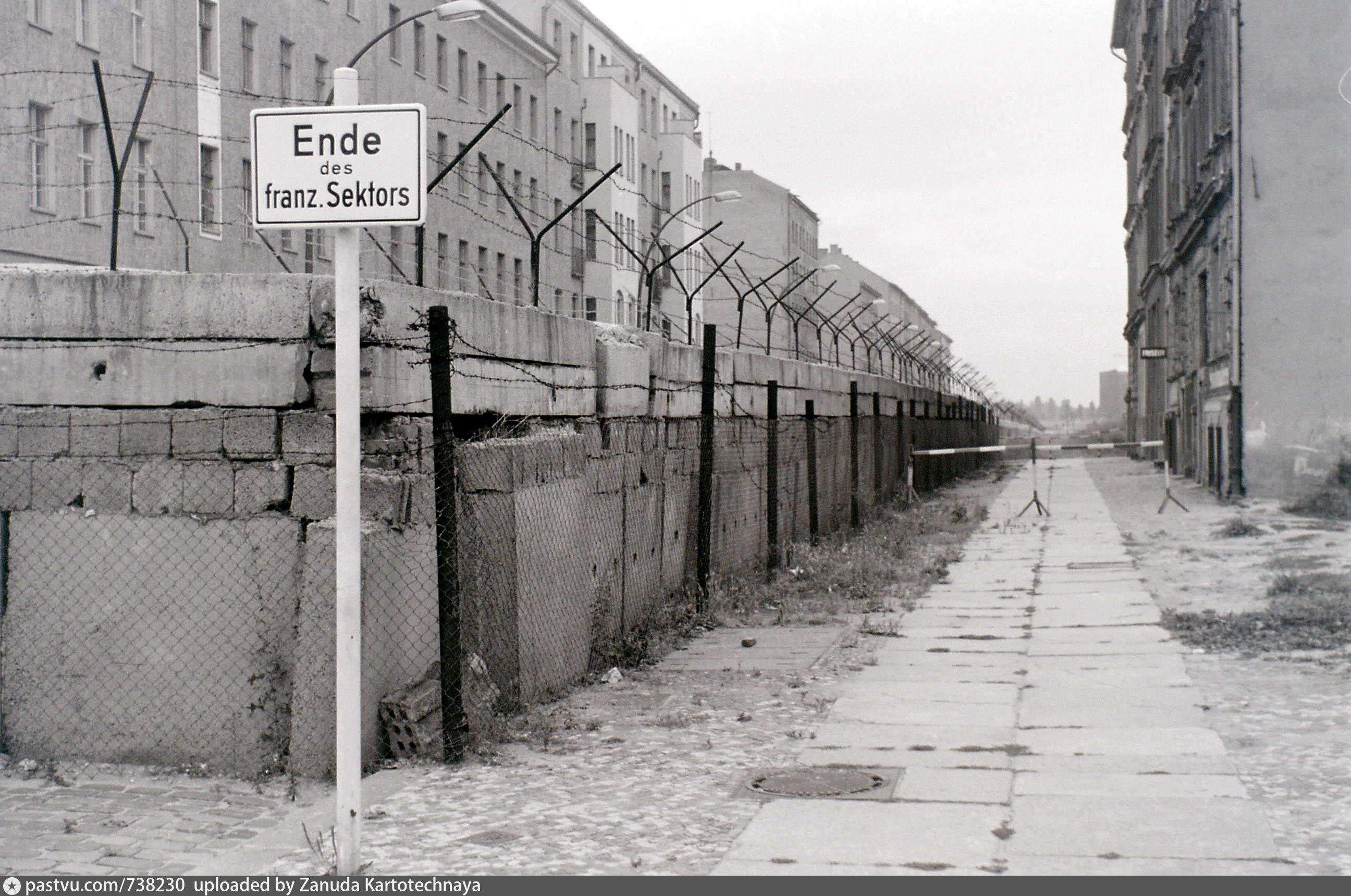 Берлинская стена 1961 вид сверху