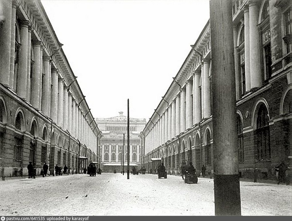 Театральная улица (улица Зодчего Росси) - Retro photos