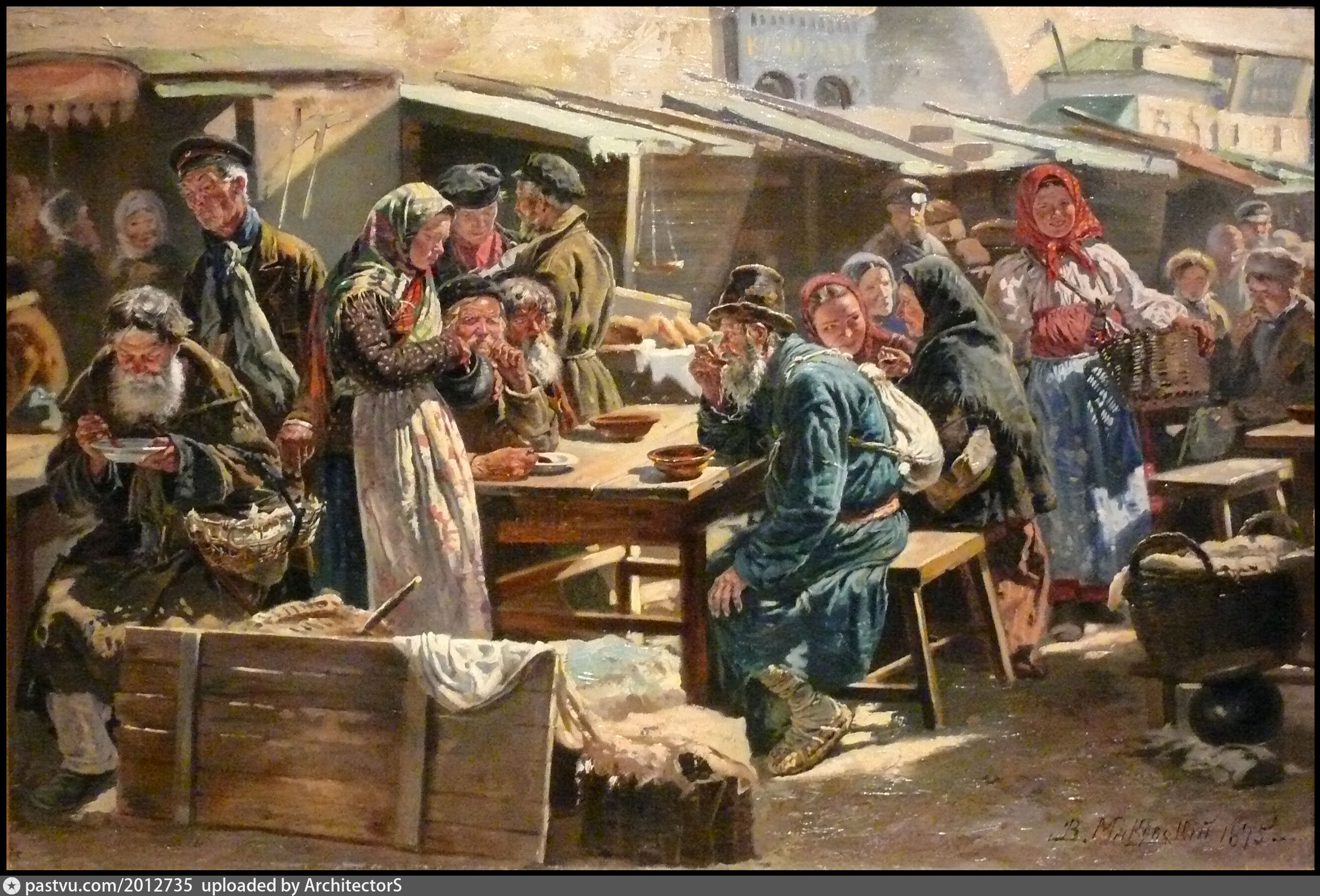 Как жили в 16 веке. Маковский толкучий рынок в Москве.