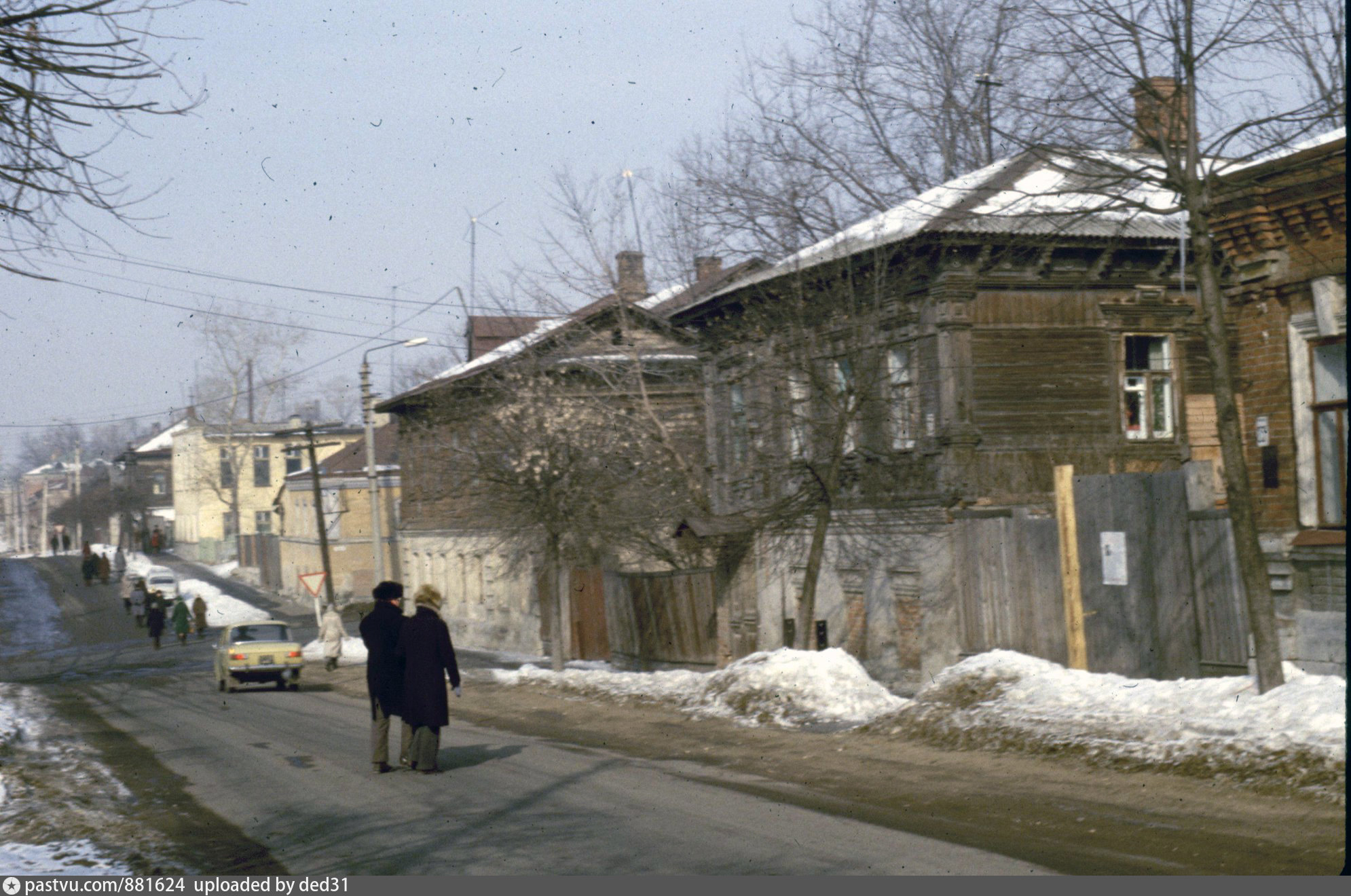 Зимняя 1978. Как выглядело село. Аглаби в 1978 улица Лесная.