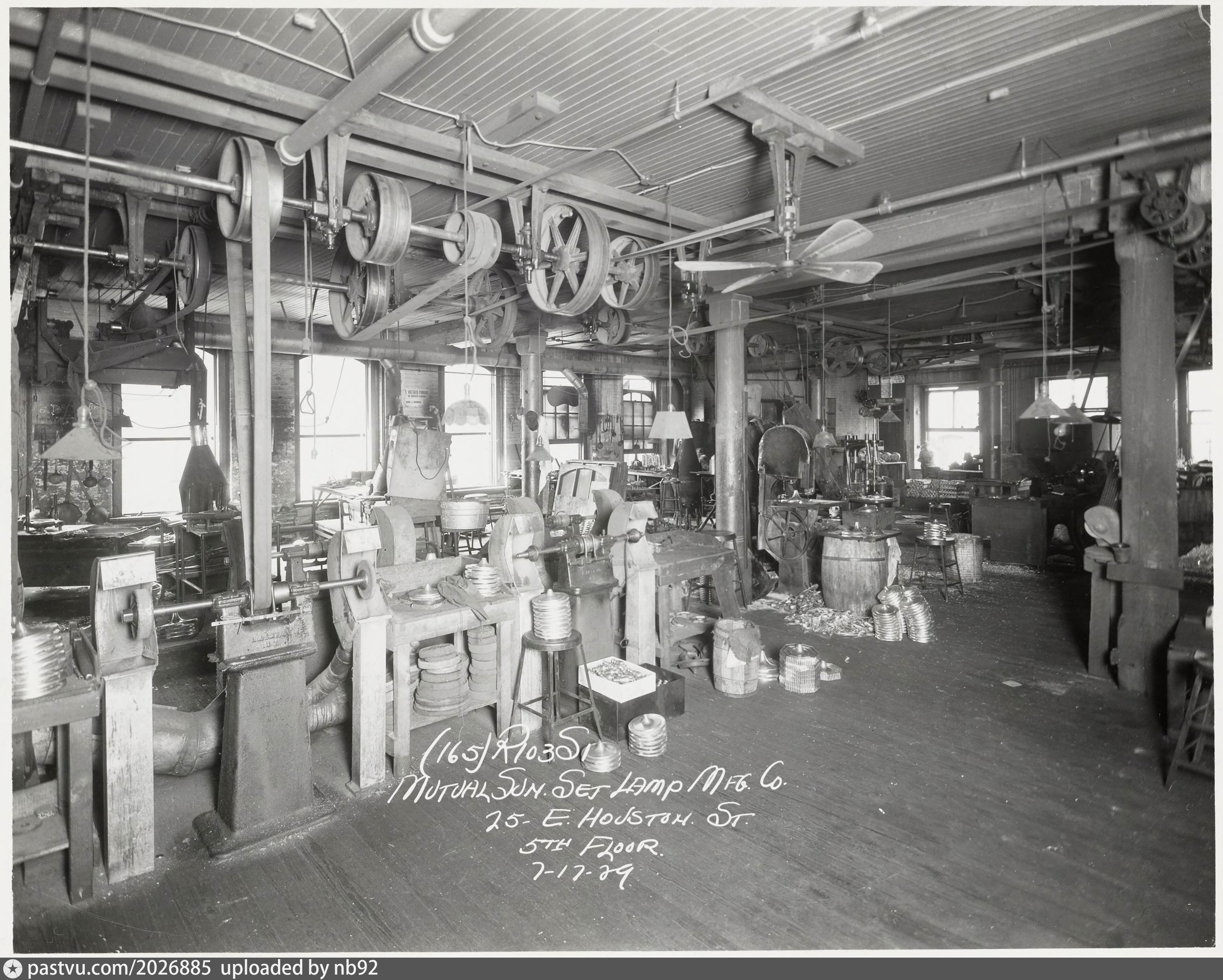 Mutual SunSet Lamp Mfg. Co., 25 East Houston Street, 5th floor