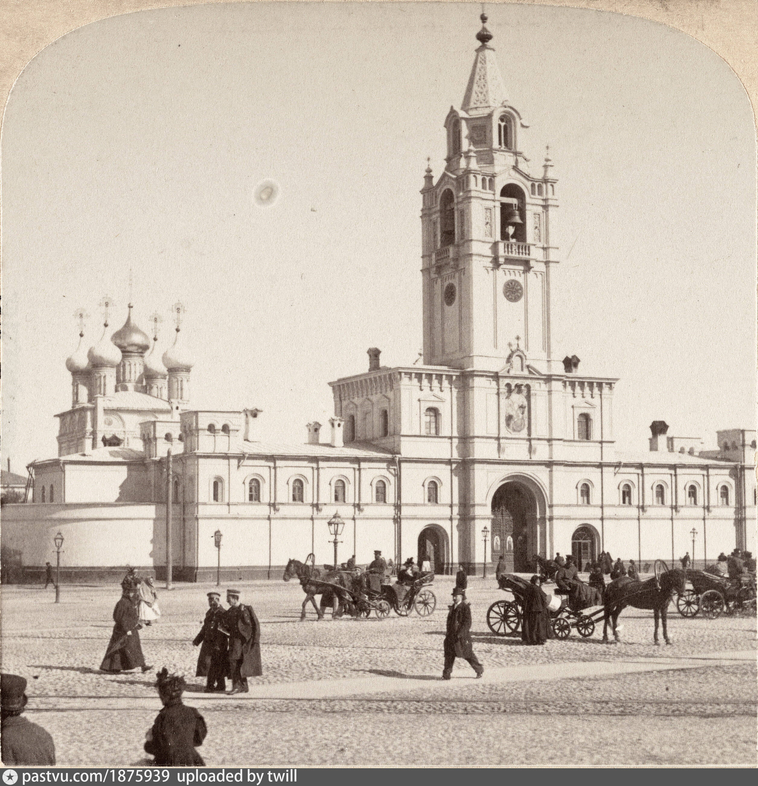 Страстная площадь. Страстной монастырь. Красная площадь 1900г.. Страстной монастырь на Пушкинской площади.