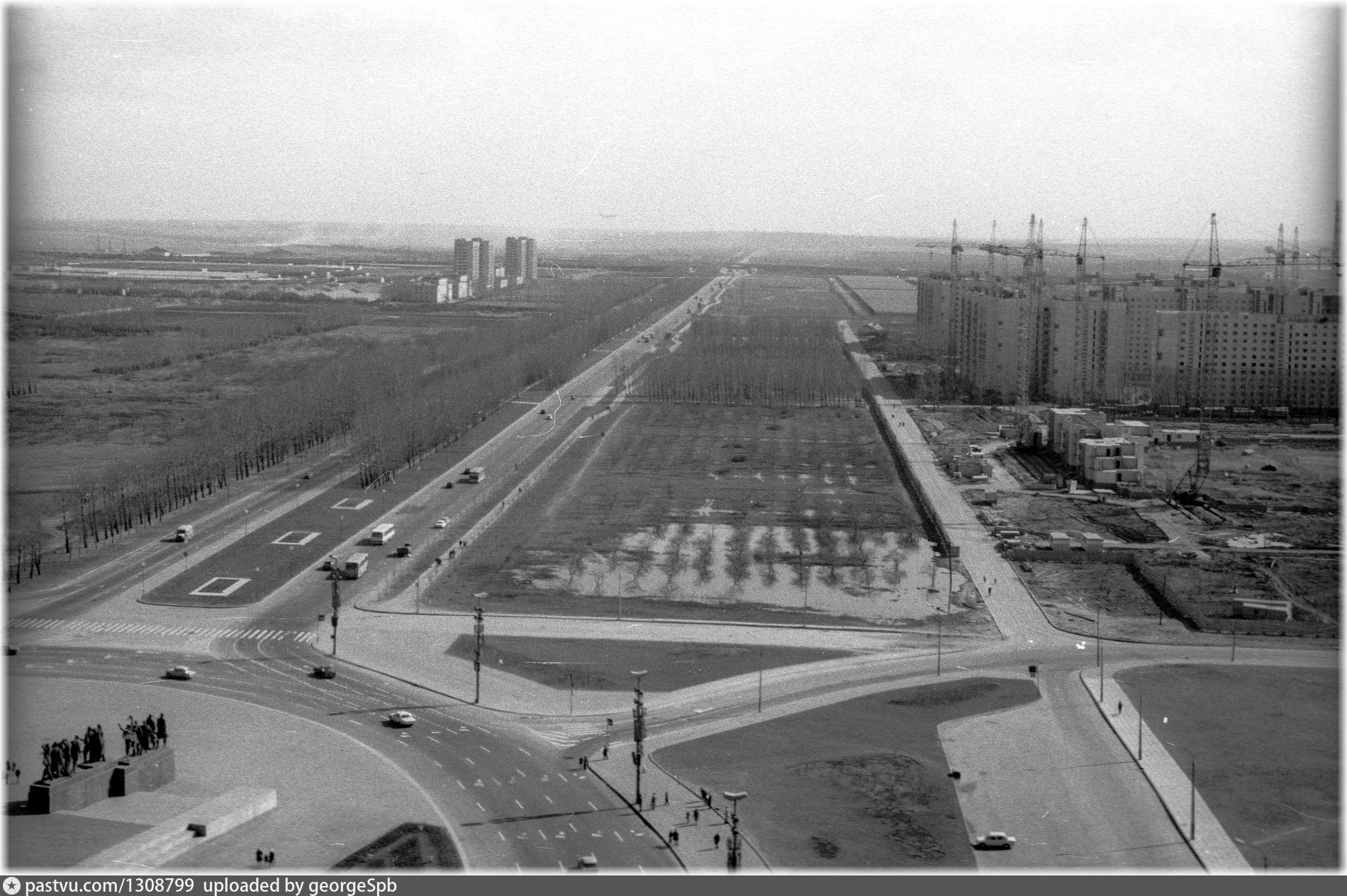 Пулковское шоссе в 1970