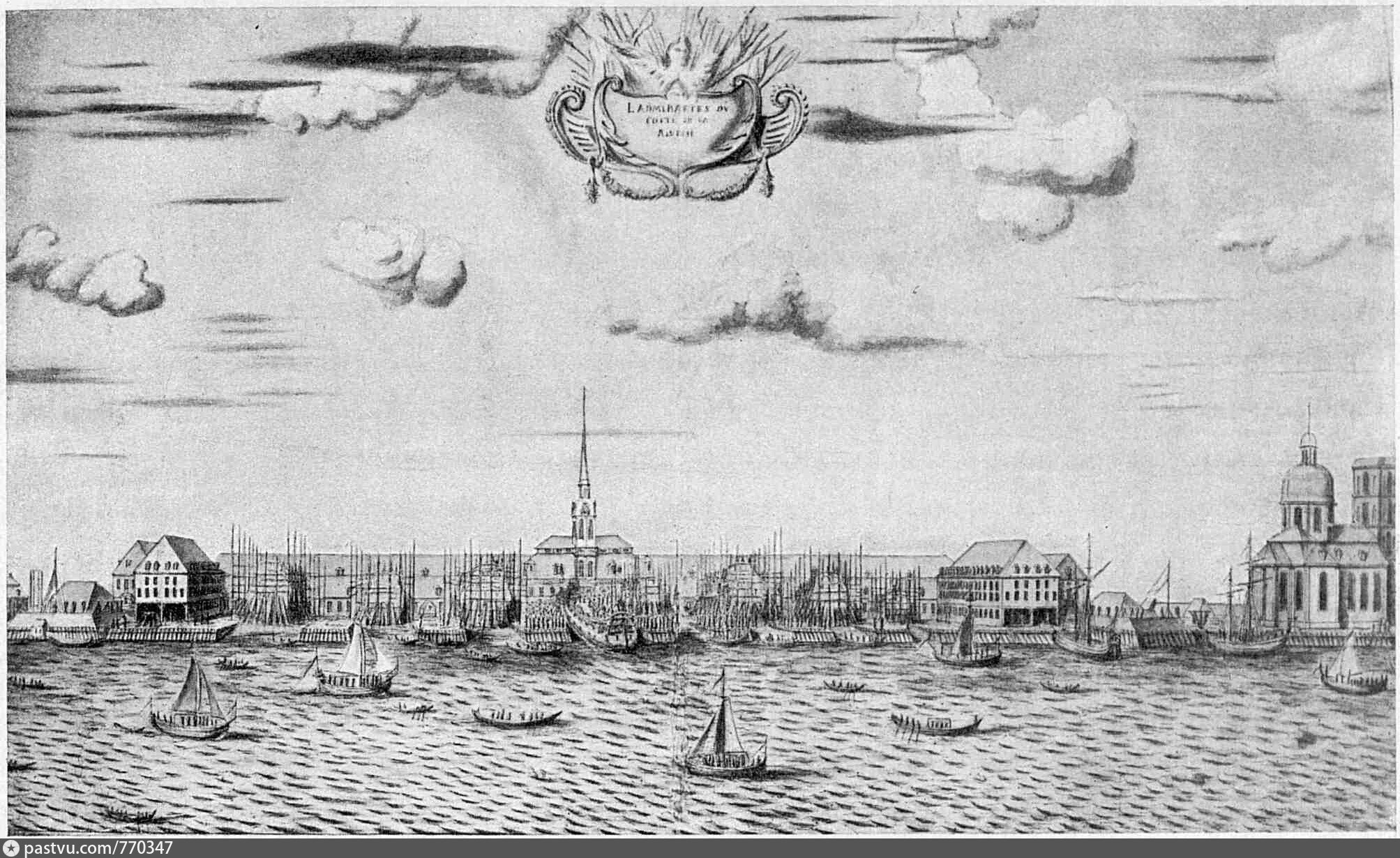 Адмиралтейство в Санкт-Петербурге при Петре 1