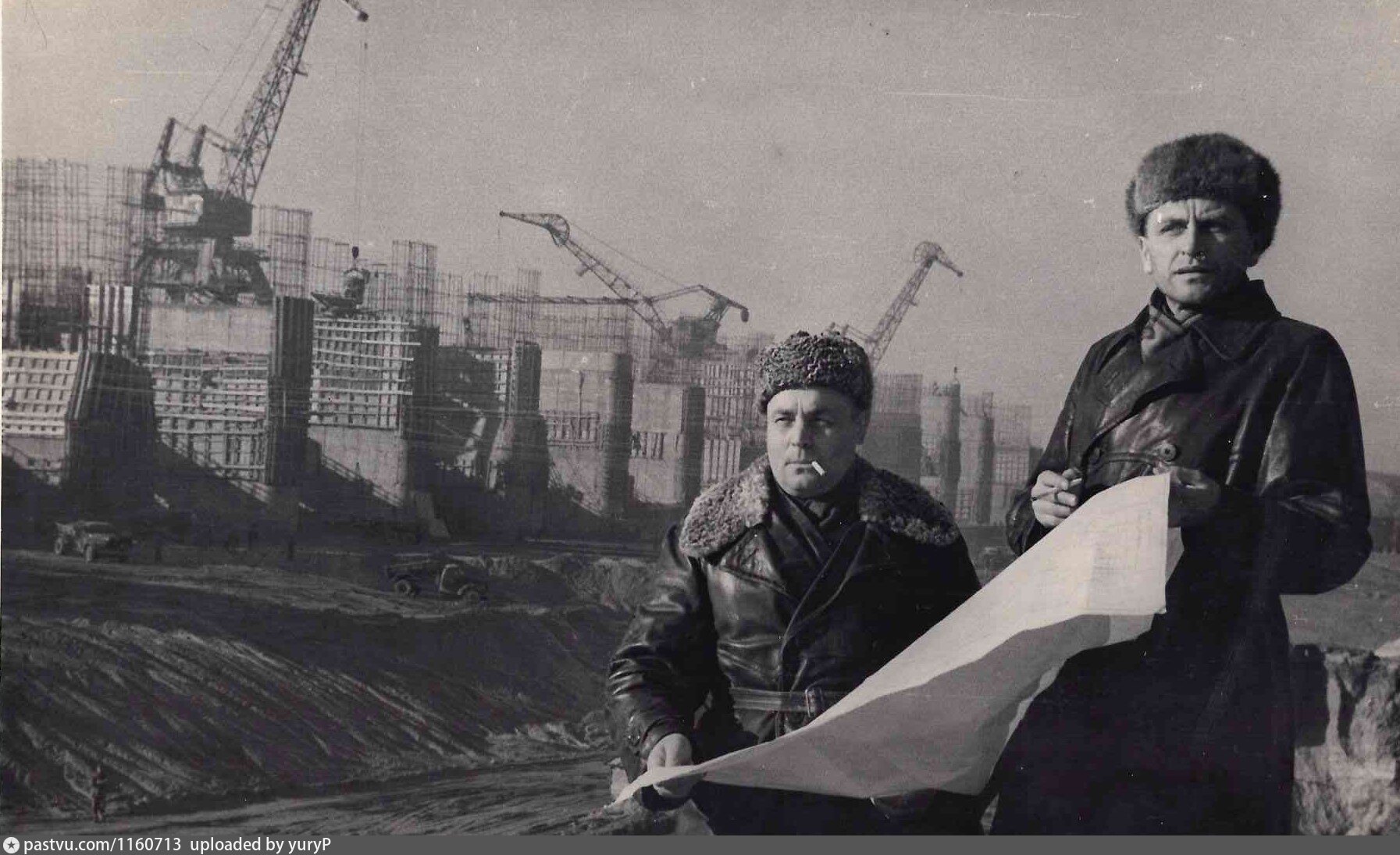 Нурекской ГЭС Фото Лев Шерстенников 1967