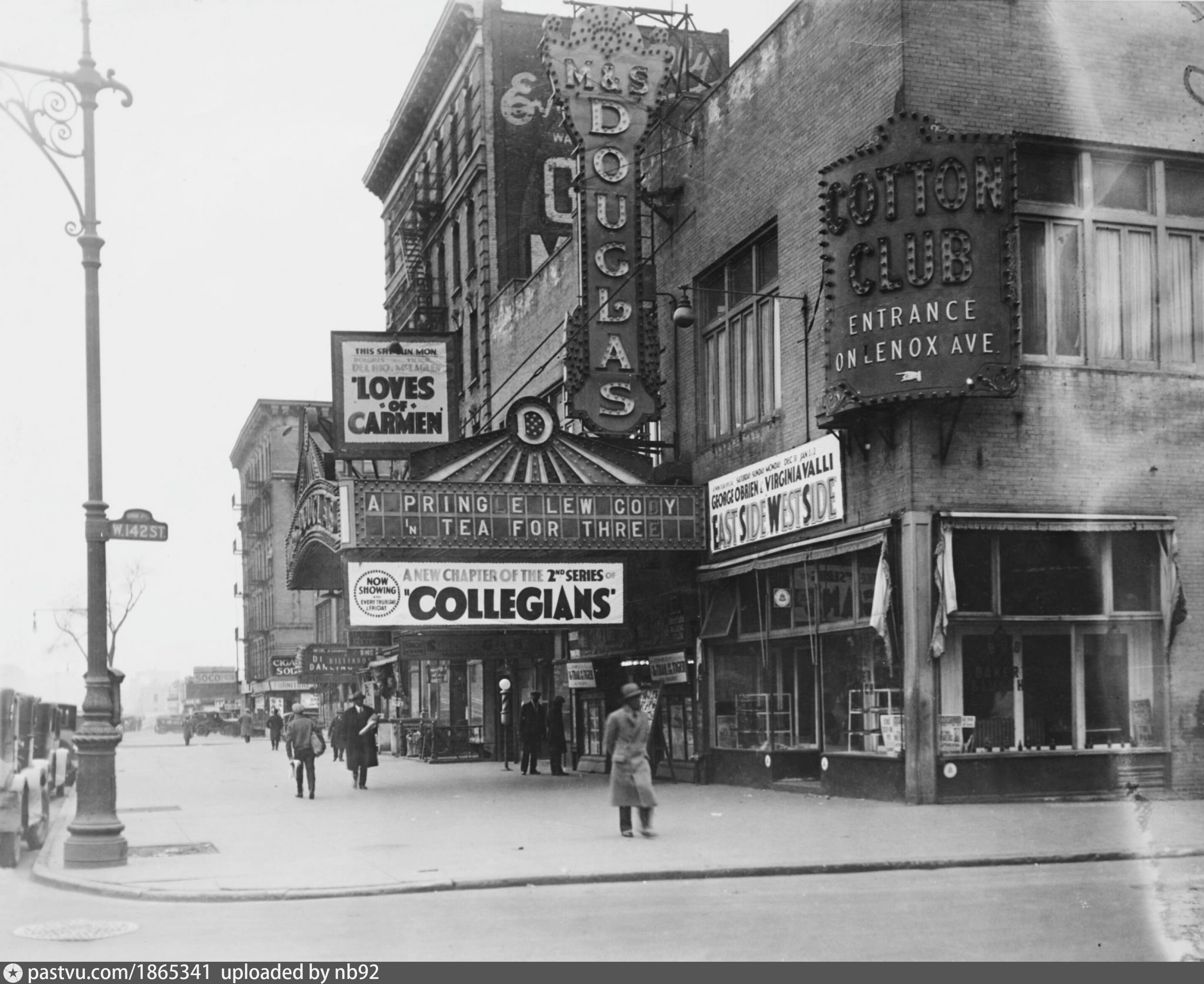 The Cotton Club, at West 142nd Street and Lenox Avenue