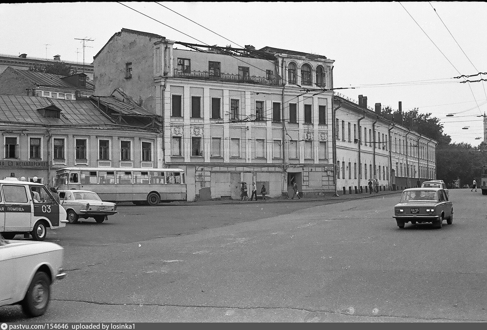 Верхняя Радищевская улица, у дома купцов Пенкиных , Карякиных - Retro photos