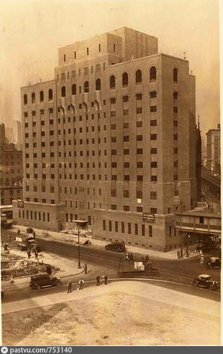 A view of the newly completed building, which replaced the old landmark ...