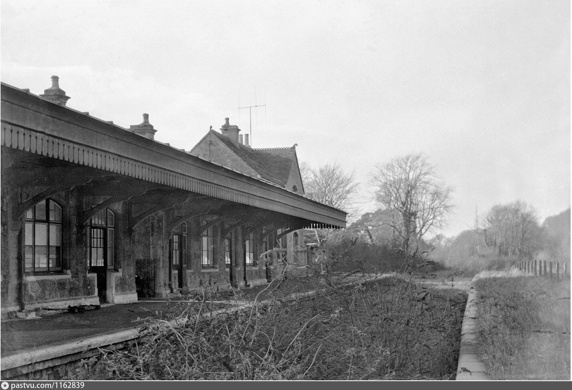 The remains of Ventnor West station