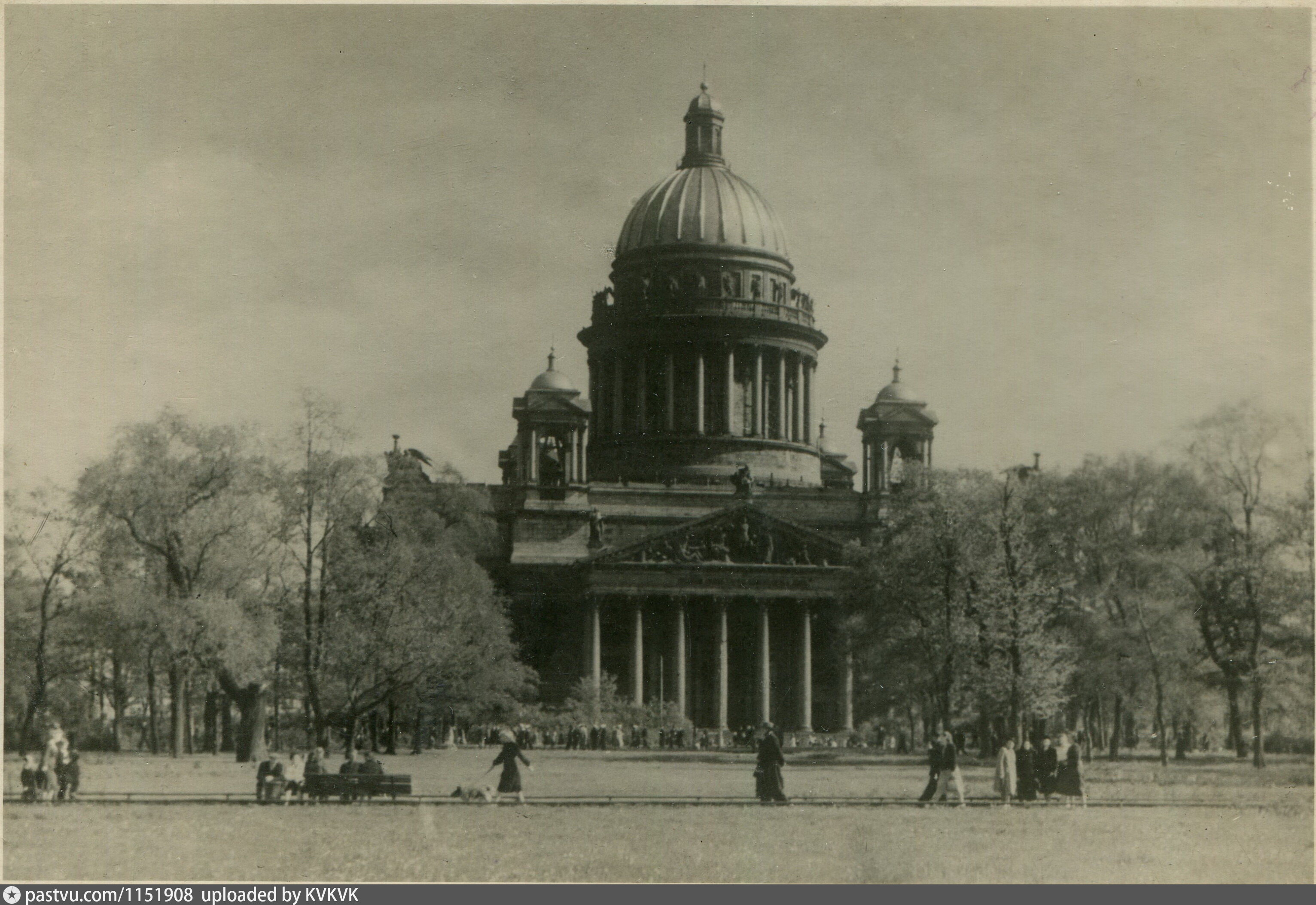 Открытка Ленинград Исаакиевский собор до 1930