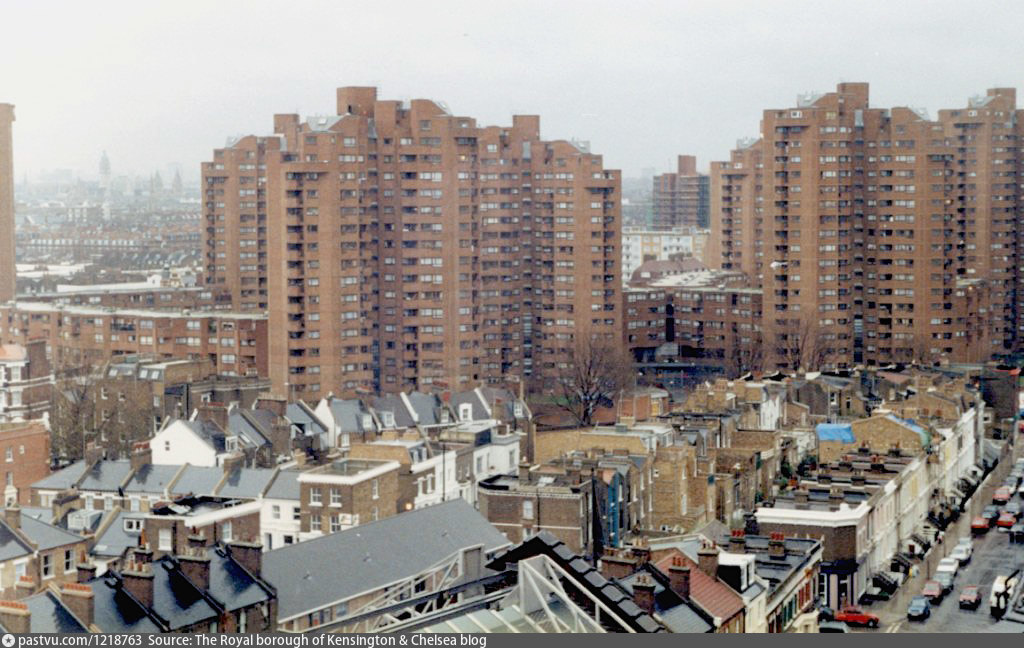 View of World’s End estate from Lots Road Power Station. Whistler and