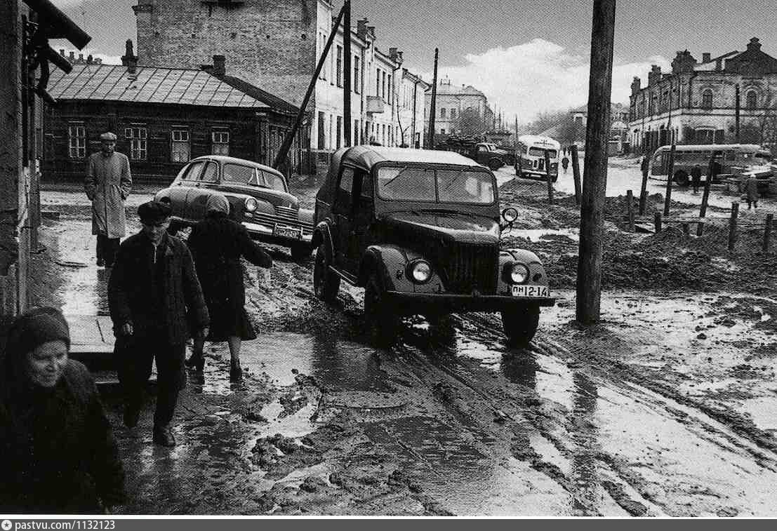 Улица сборная. Фото Пенза 50-60 годов. Soviet Penza.