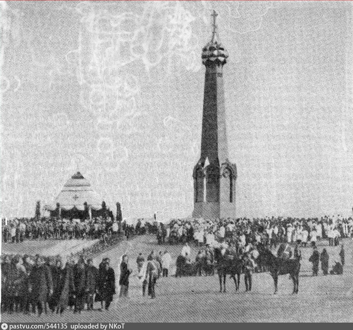 100 летие 1812 года. Бородино 1912. Памятники 1812 года на Бородинском поле.