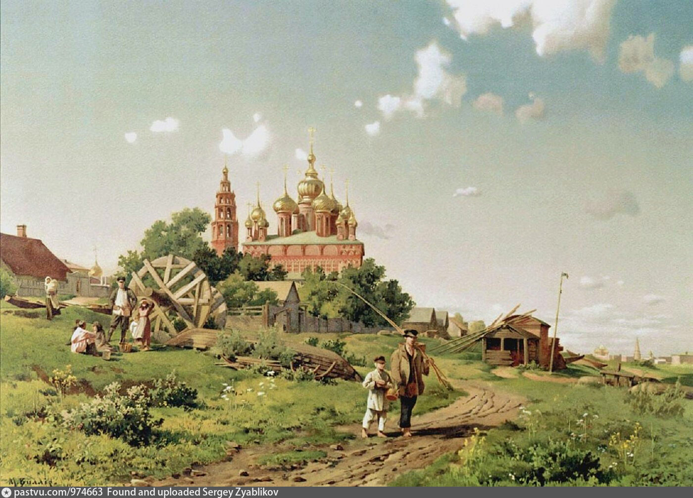 Составить рассказ о российской деревне 18 века