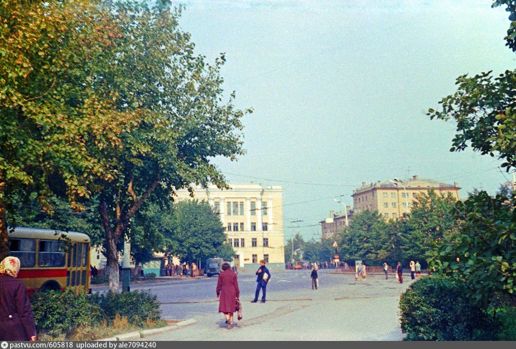 Рязань театральная площадь старые