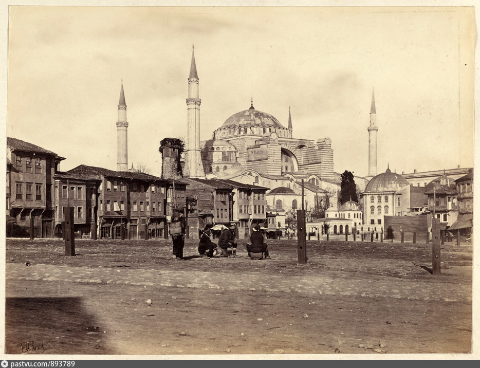 Picture of Hagia Sophia in 1860 