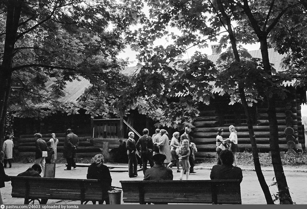 У домика Петра