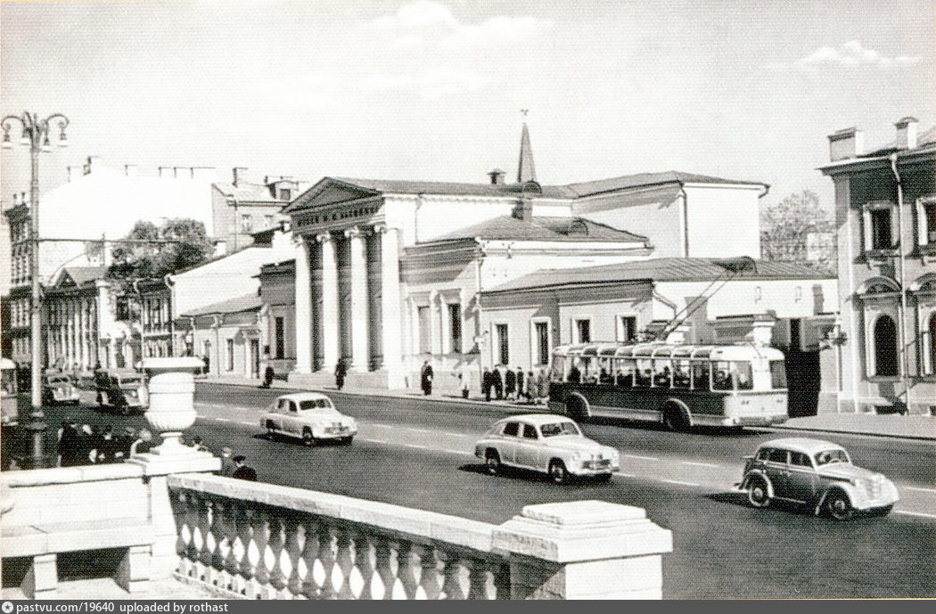Старые карты Москвы - Моховая улица. Музей М.И. Калинина