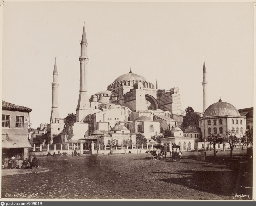 Picture of Hagia Sophia in 1875 