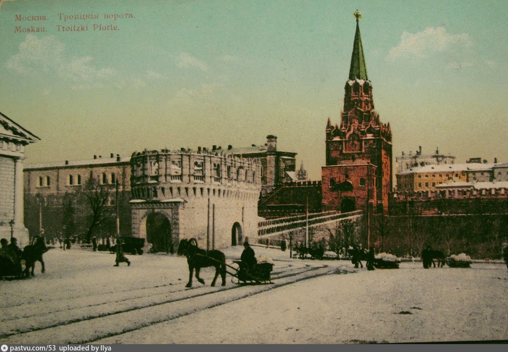 Старые карты Москвы - Вывоз снега с улиц