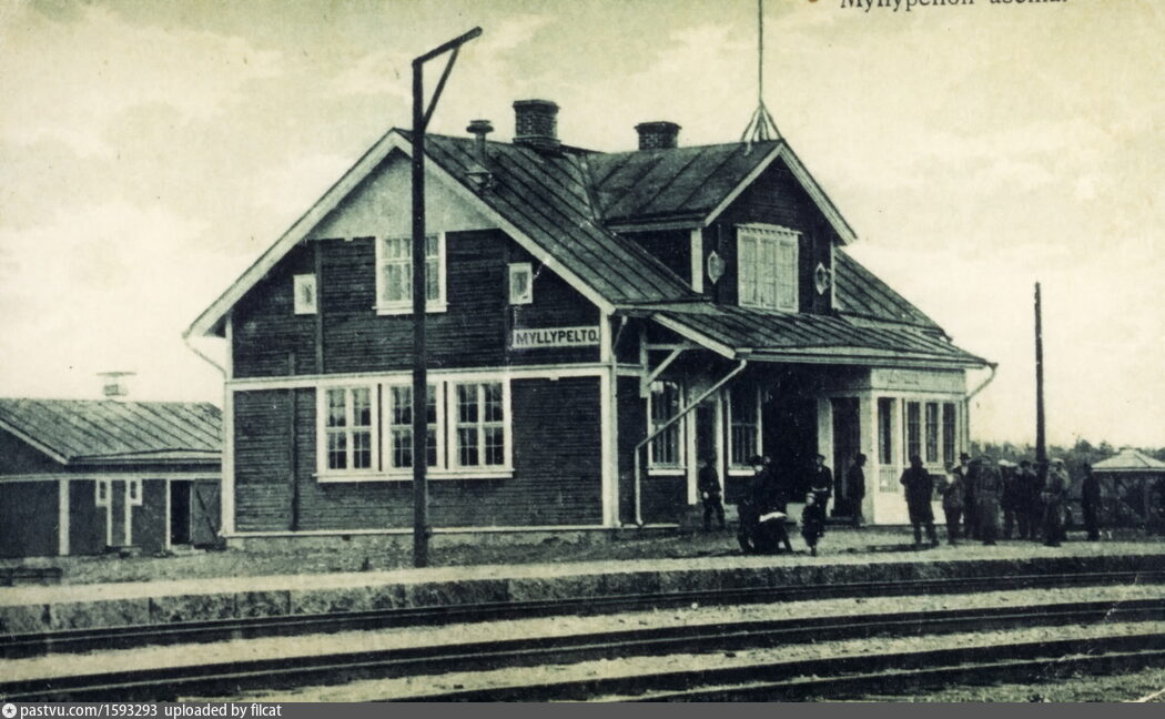 Старинные фото станции разных лет. Мюллюпельто Старинные фото станции разных лет. Мюллюпельто Поезда,История