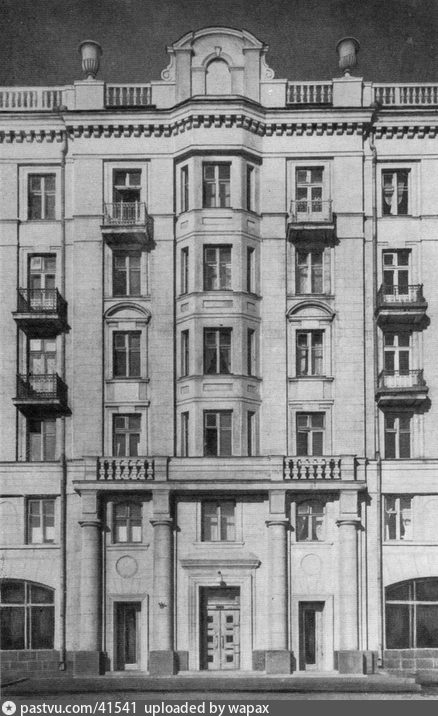 Ленинградский проспект, дом № 48. Фрагмент фасада