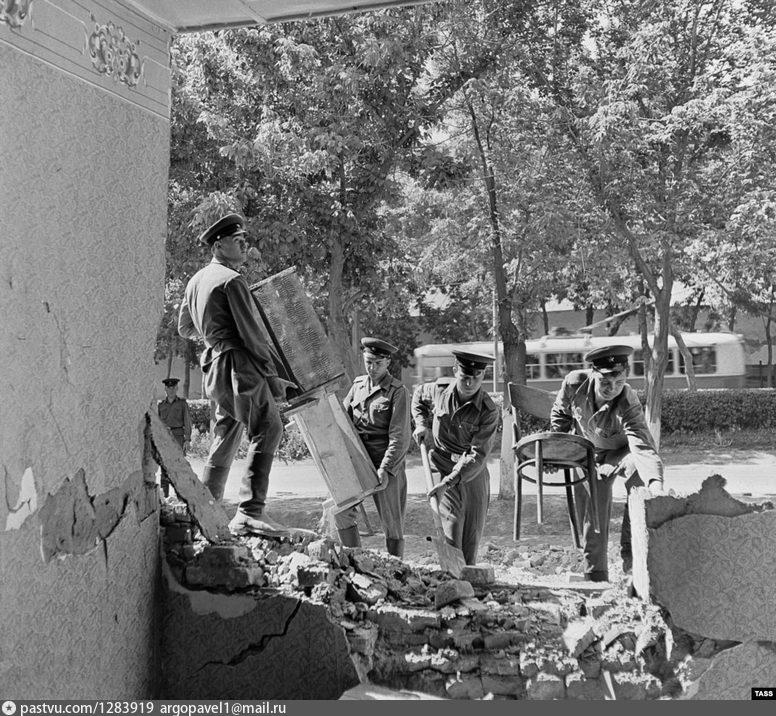 Ташкентское землетрясение 1966 фото