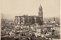 Catedral de Málaga, desde el Castillo (1850)