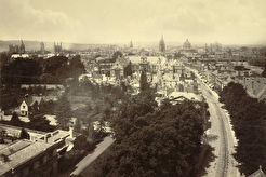Oxford. Bird's Eye View from Magdalen Tower (1865)