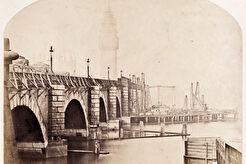 Westminster Bridge construction (1854)