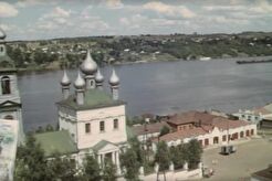 Вид с Воскресенской горы в сторону Волги (1976)