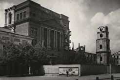 Перабудова касцёла пад спартыўны комплекс (1950)