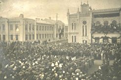 Мелекесс. Забастовка у Драмтеатра (1917)