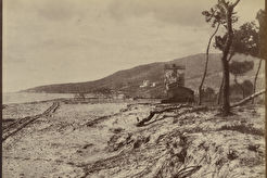 Plage de Golfe-Juan vers le cap de la Croisette (1852)